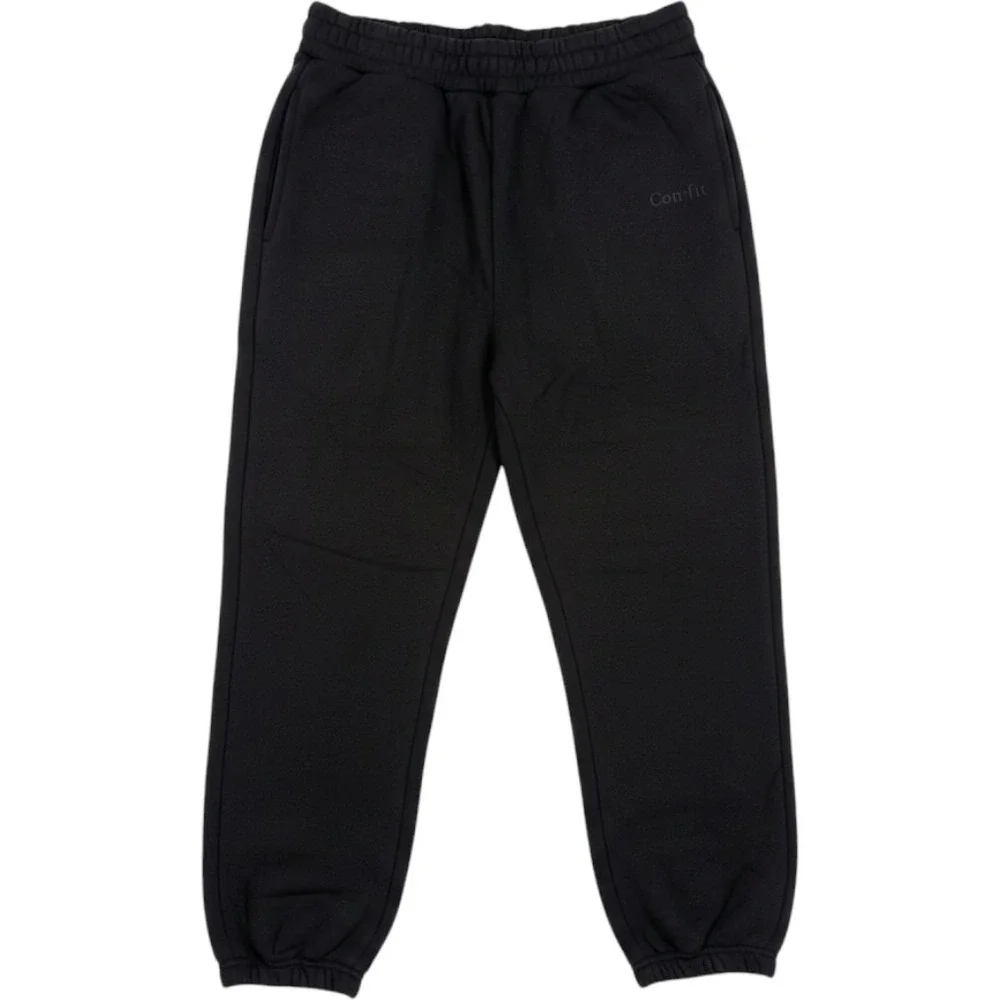 Comfrt Womens Black Heavyweight Fleece Jogger Sweatpants Large NEW
